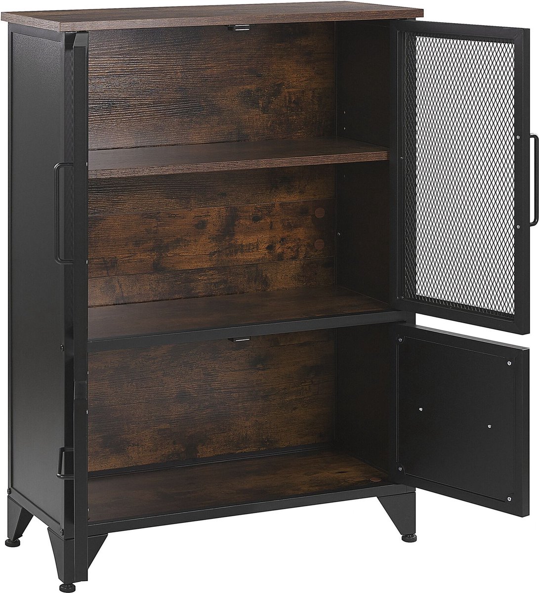 Beliani Vince - Sideboard--vezelplaat - Zwart