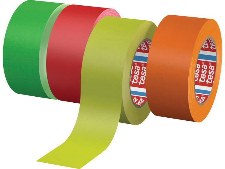 Tesa 04671-00055-10 04671-00055-10 Textieltape 04671 Neon-pink (l x b) 25 m x 25 mm 25 m