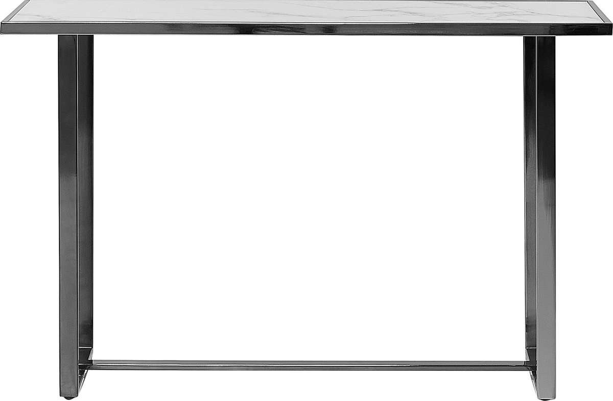 Beliani Plano - Consoletafel-wit-veiligheidsglas