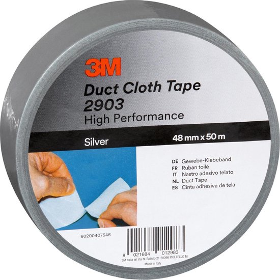 3M™ 2903 2903 Textieltape 2903 (l x b) 50 m x 48 mm 50 m - Zwart