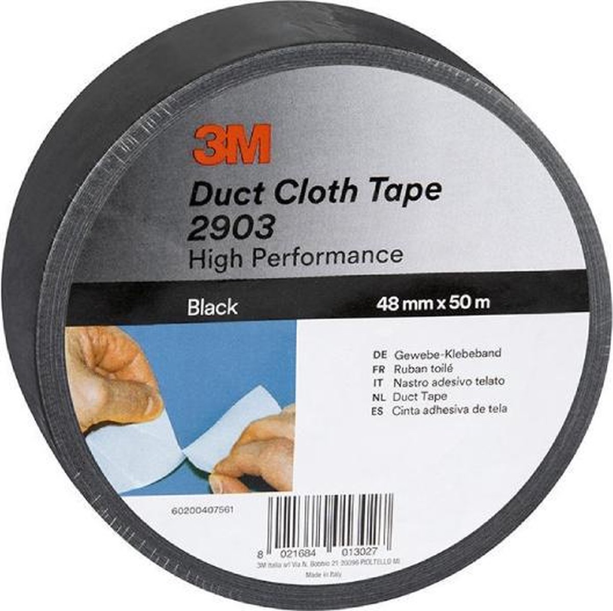 3M™ 2903 2903 Textieltape 2903 (l x b) 50 m x 48 mm 50 m - Zwart