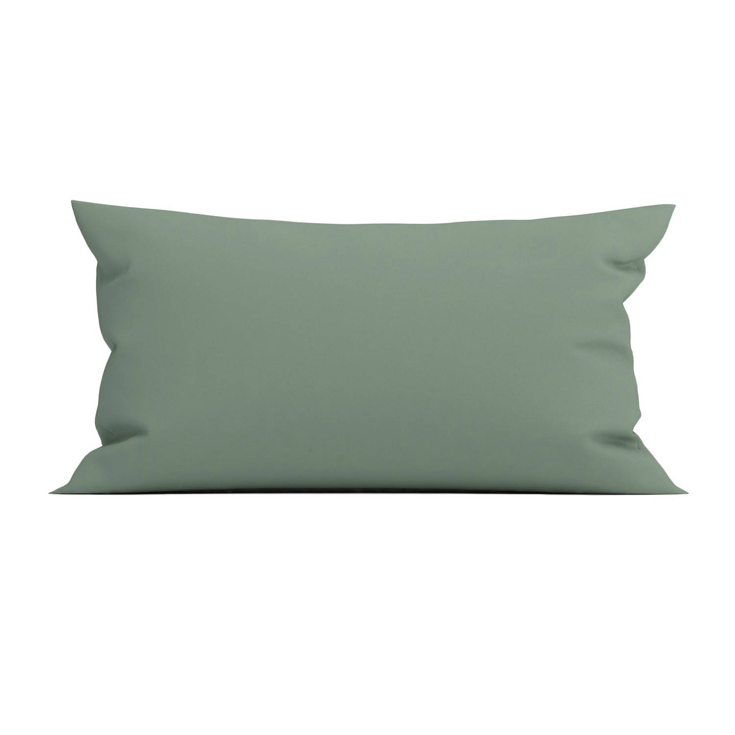 Heckett & Lane Elementi Kussensloop Katoen Satijn - Mineral Green 40x80cm - Groen