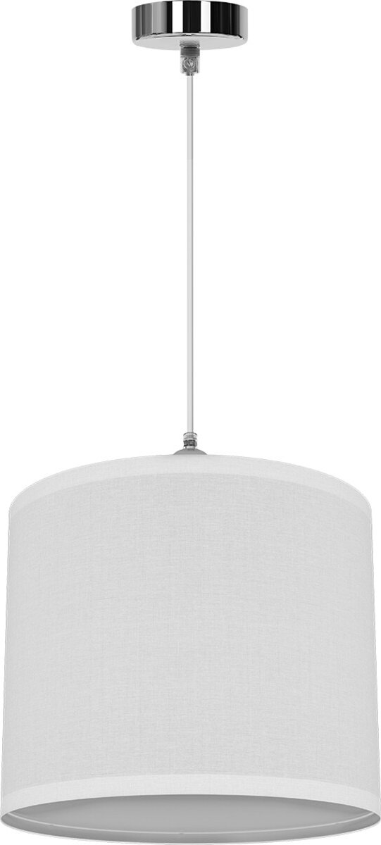 BES LED Led Hanglamp - Hangverlichting - Aigi Utra - E27 Fitting - Rond - Mat Wit - Kunststof