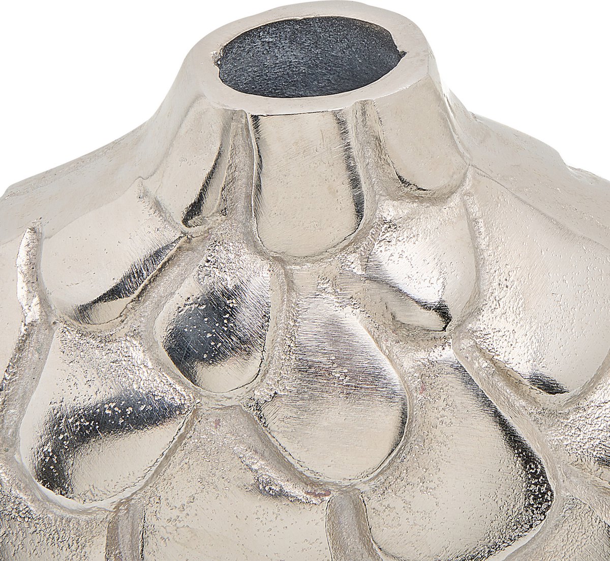Beliani Timgad - Bloemenvaas-zilver-aluminium - Silver