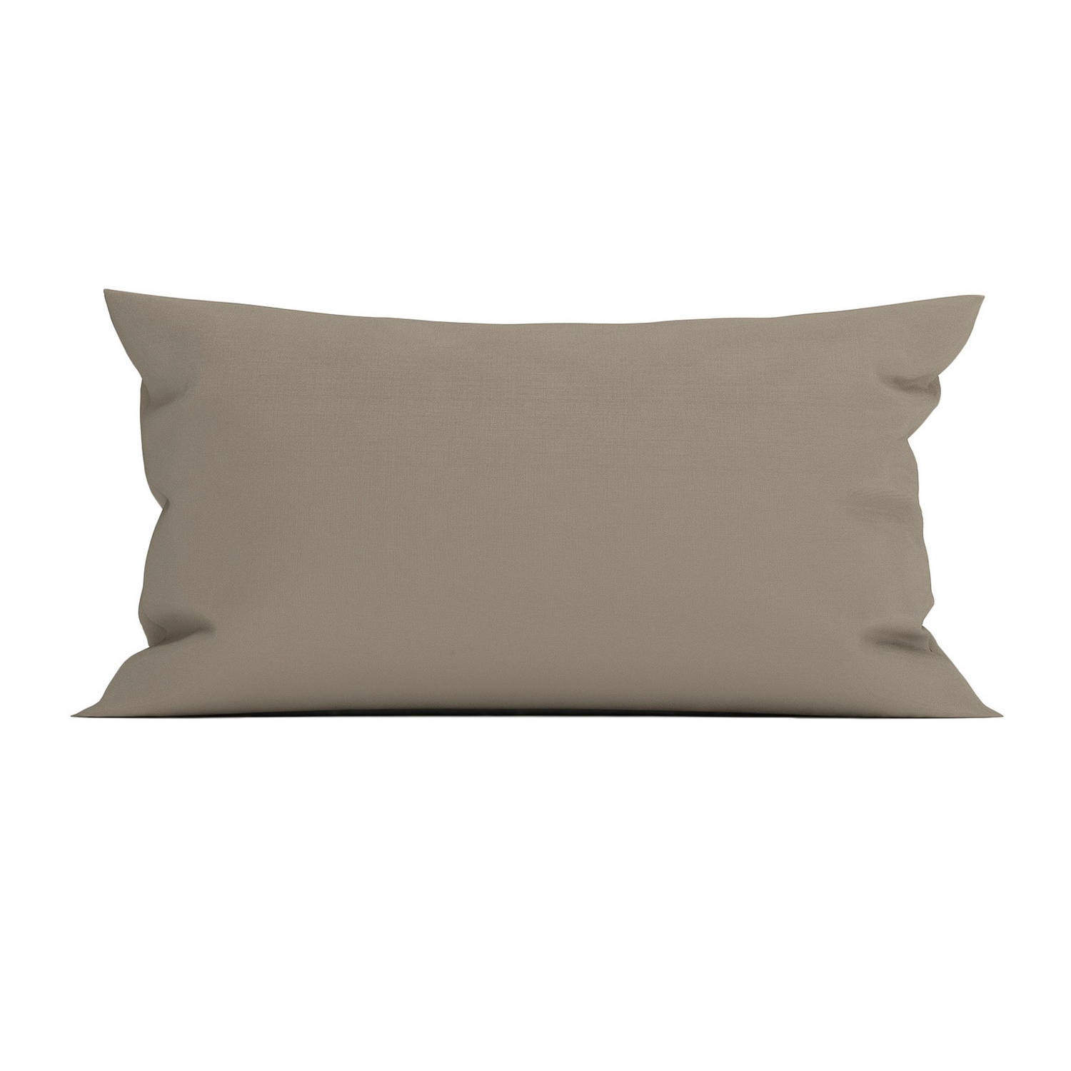 Heckett & Lane Elementi Kussensloop Katoen Satijn - Taupe Grey 40x80cm