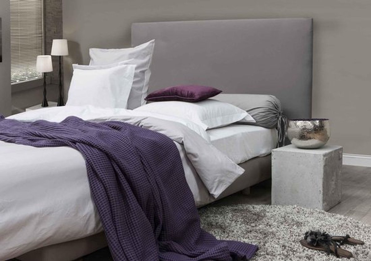 Heckett & Lane Wafel Bedsprei Plaid - Velvet Purple 180x260cm - Paars