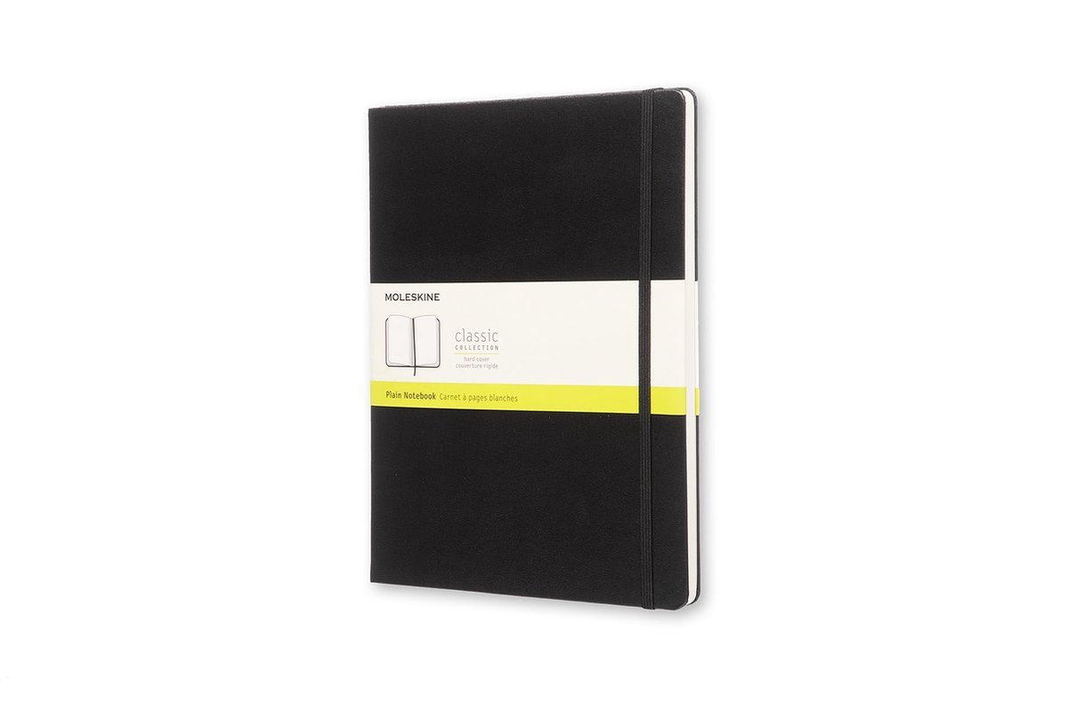 Moleskine Notitieboek, Ft 19 X 25 Cm, Effen, Harde Cover, 192 Blad, Zwart