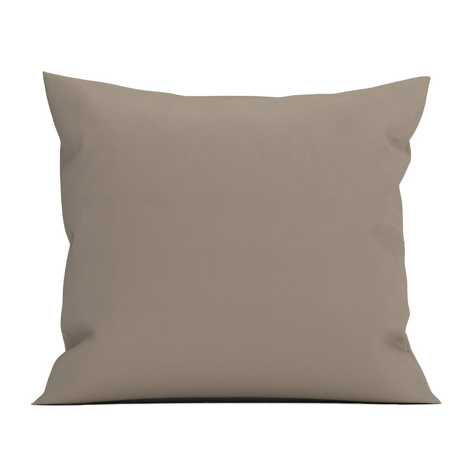 Heckett & Lane Elementi Kussensloop Katoen Satijn - Taupe Grey 80x80cm