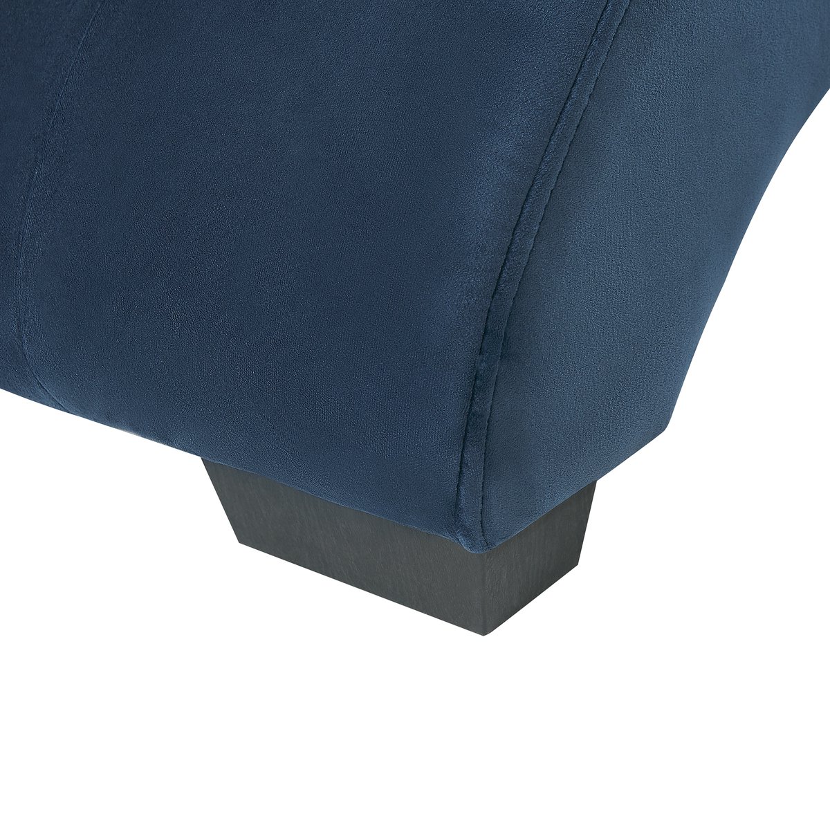 Beliani Simorre - Chaise Longue--fluweel - Blauw