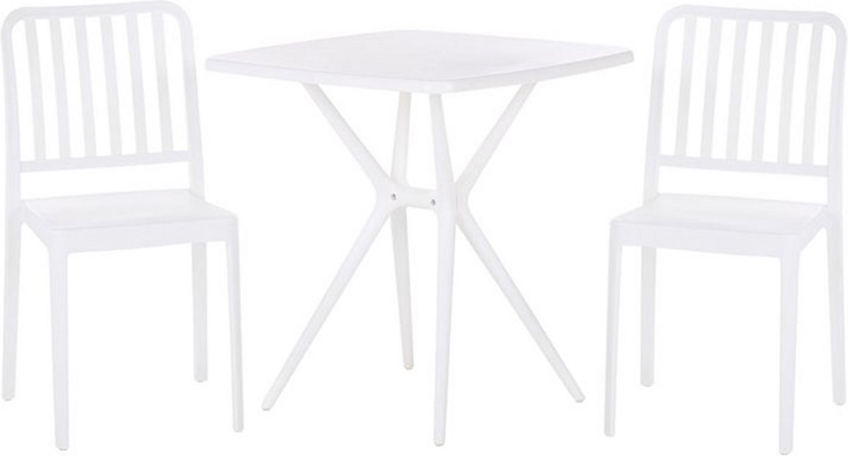 Beliani Sersale - Bistroset-wit-synthetisch Materiaal