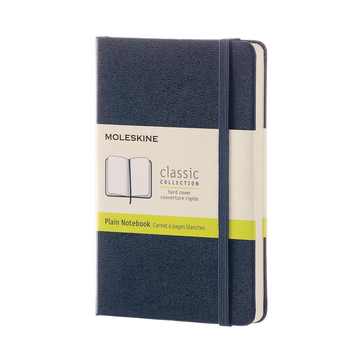 Moleskine Notitieboek, Ft 9 X 14 Cm, Effen, Harde Cover, 192 Blad, Saffier