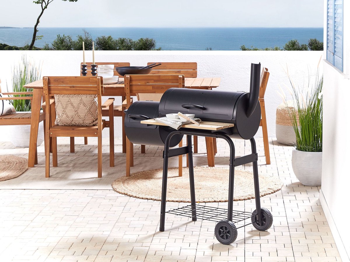 Beliani Satah - Houtskoolgrill--staal - Zwart