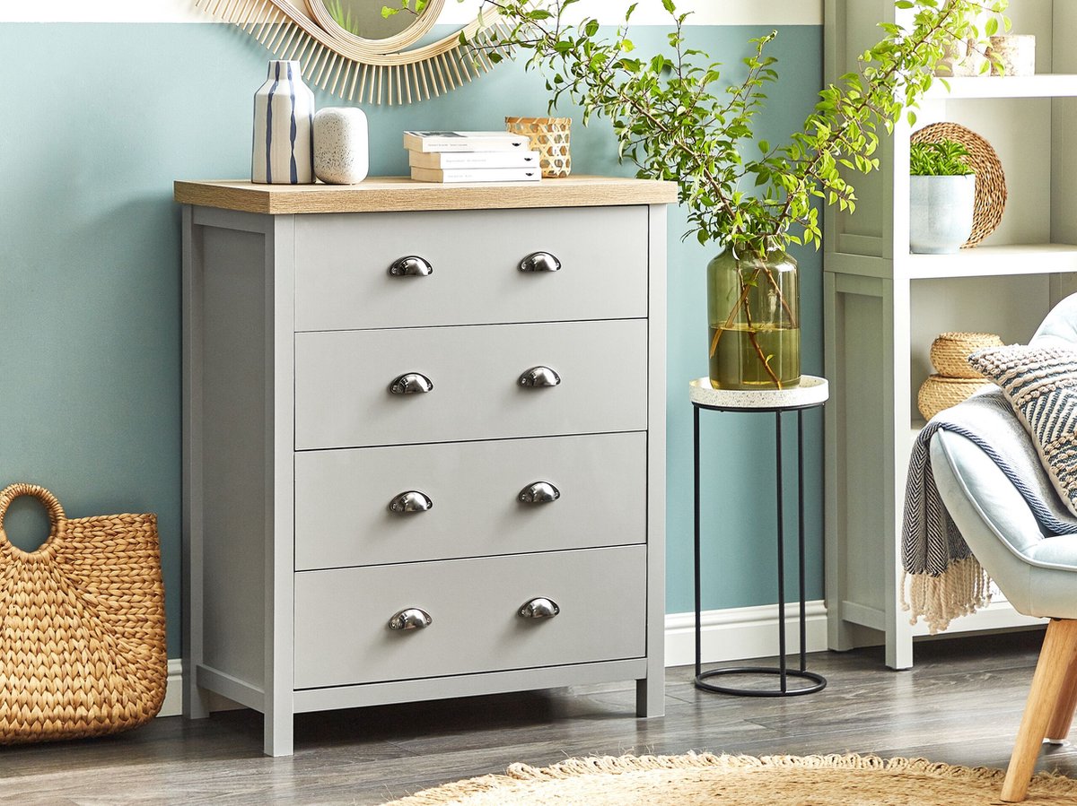 Beliani Clio - Commode--vezelplaat - Grijs