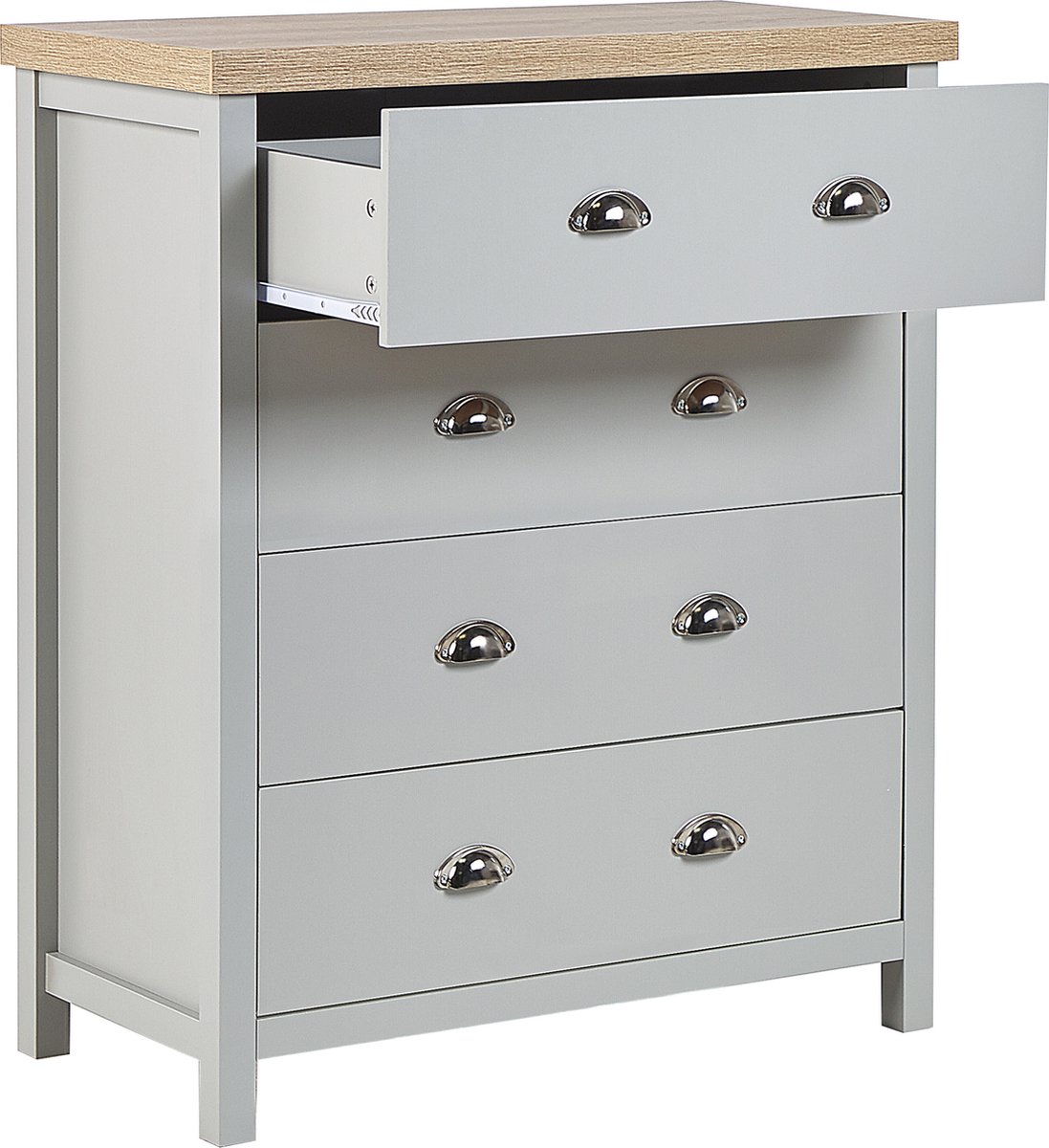 Beliani Clio - Commode--vezelplaat - Grijs