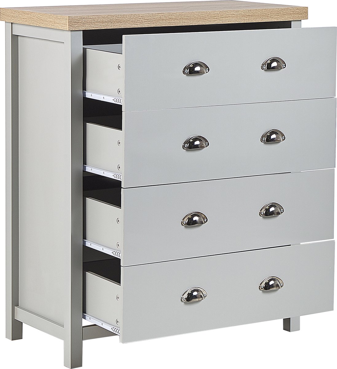 Beliani Clio - Commode--vezelplaat - Grijs