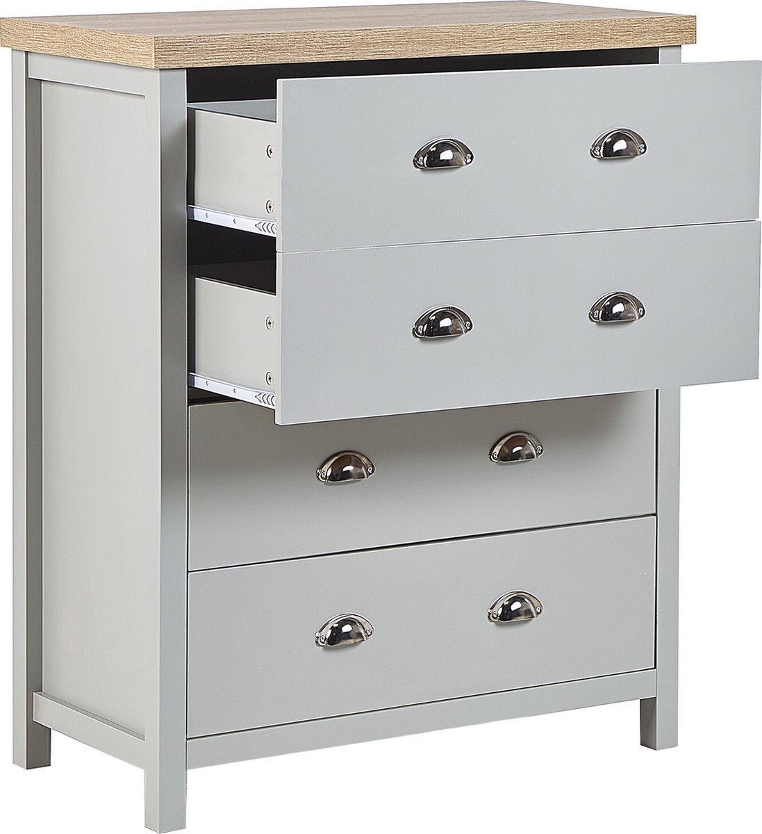 Beliani Clio - Commode--vezelplaat - Grijs