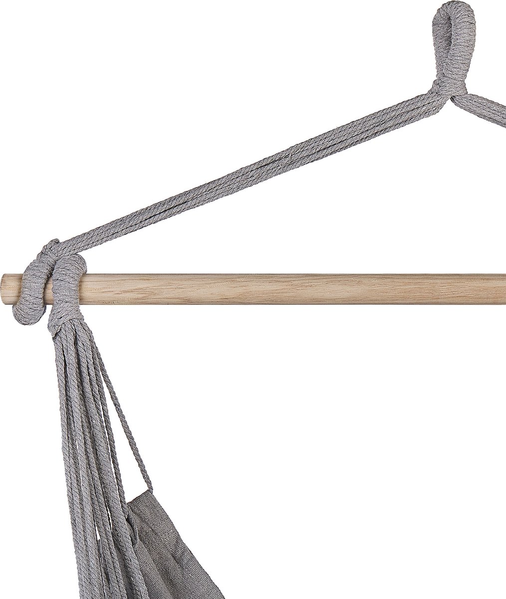 Beliani Bonea - Hangstoel--katoen - Grijs