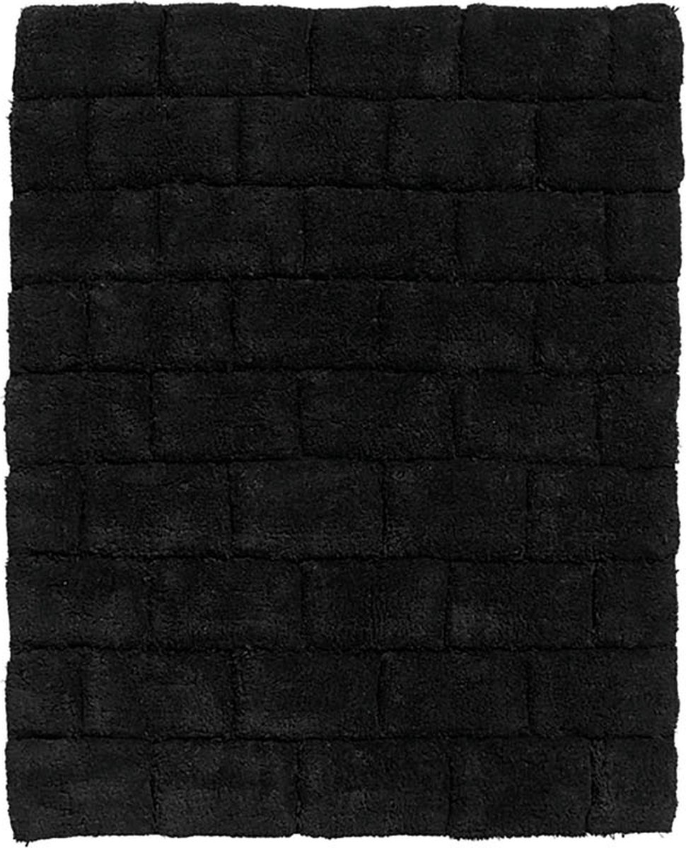 Seahorse Metro Badmat - 50 X 60 Cm - Black - Zwart