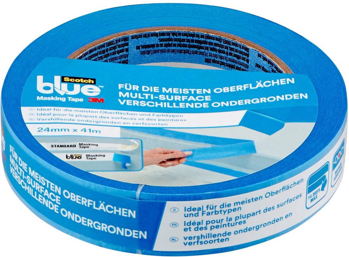 3M™ 2090DABE24 Afplakband ScotchBlue (l x b) 41 m x 24 mm 41 m - Blauw