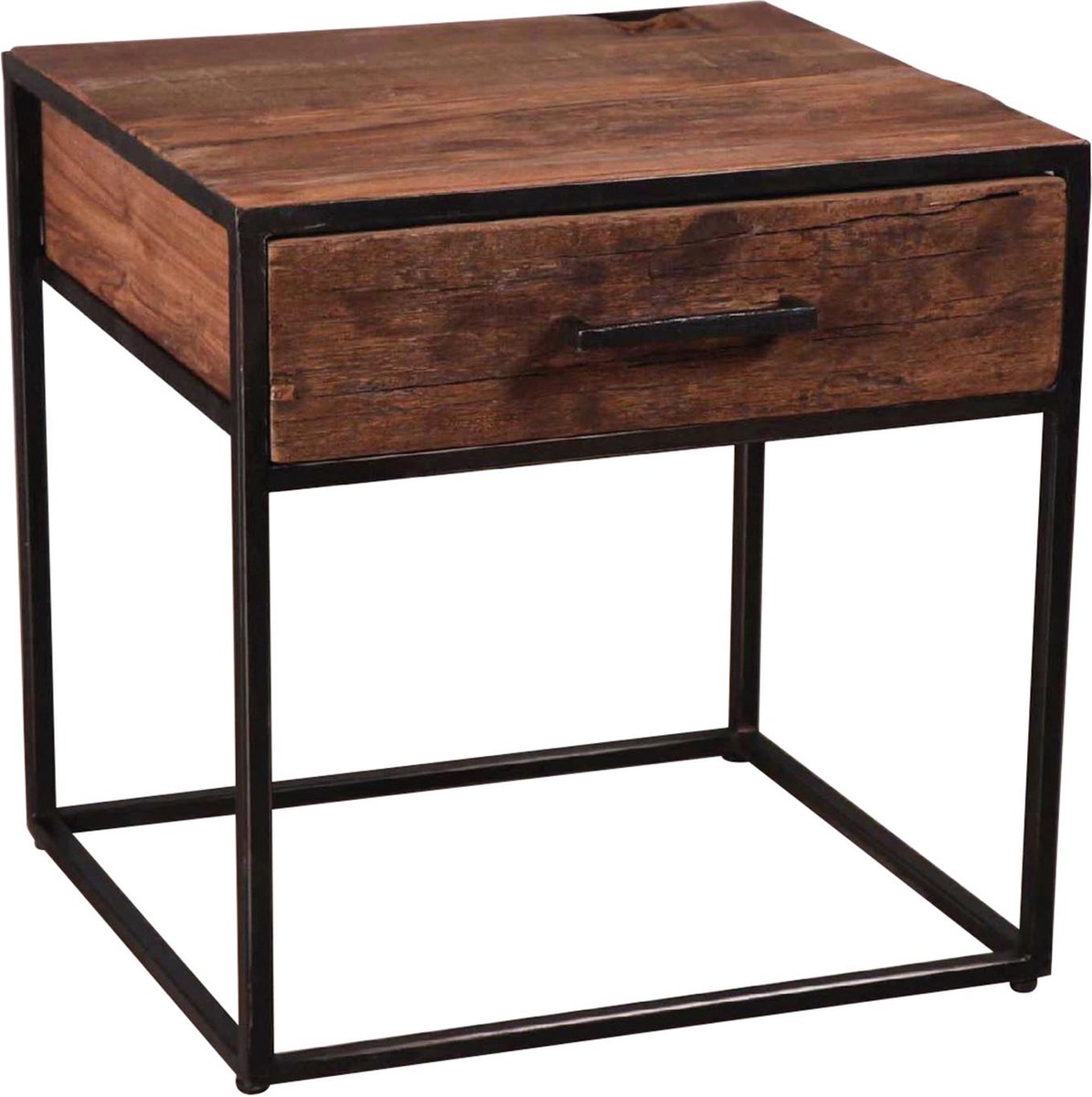 Hoyz - Nachtkastje Zwart Float - 1 Lade - 45x40x50 - Grijs