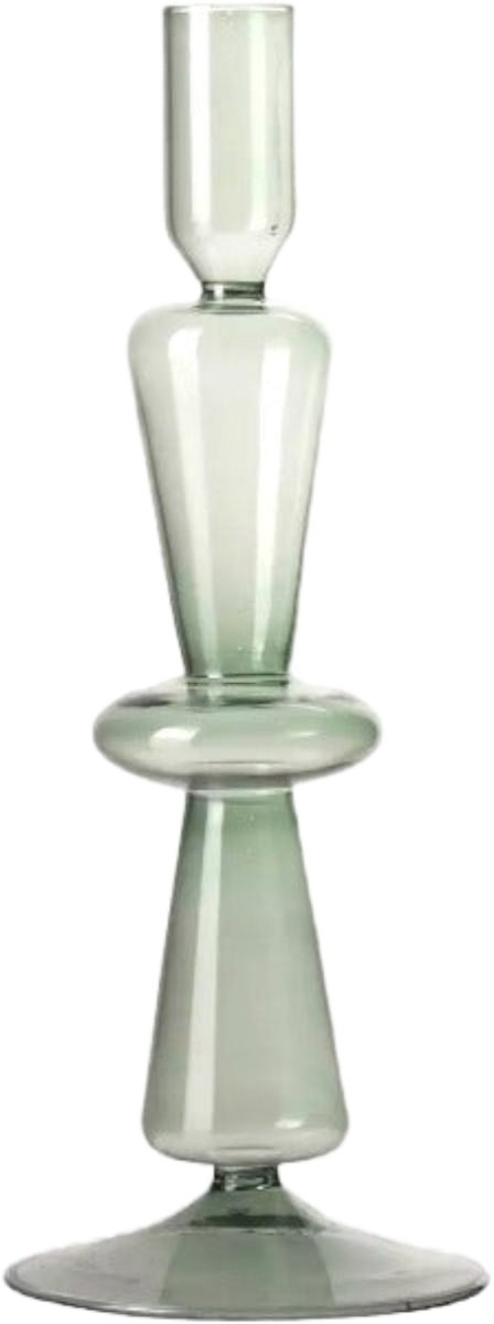 Gusta Dinerkaarshouder Glas ø9x25cm - Groen