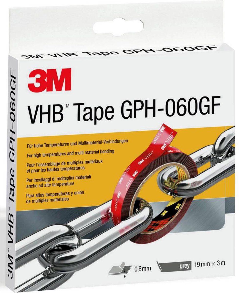 3M™ GPH-060F19-3 Plakband (l x b) 3 m x 19 mm 3 m - Grijs