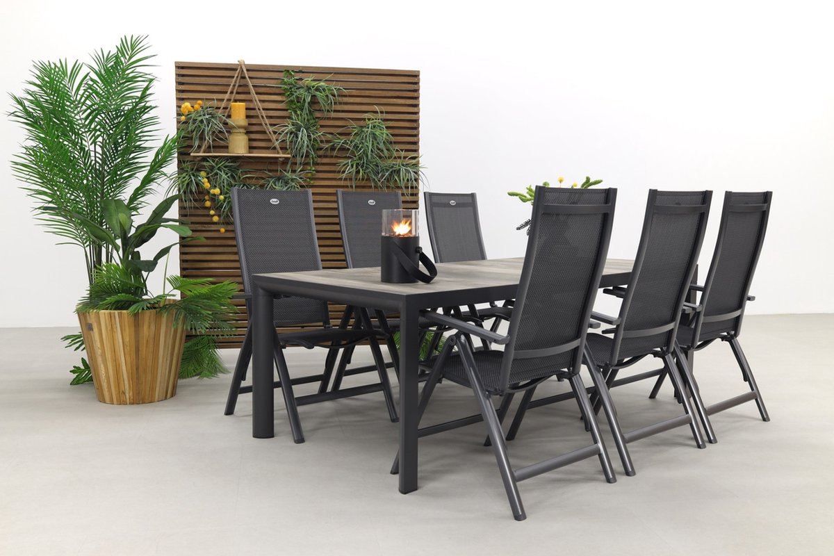 Hartman Roma/kings Tuinset Antraciet - 220x100 Cm. - Grijs