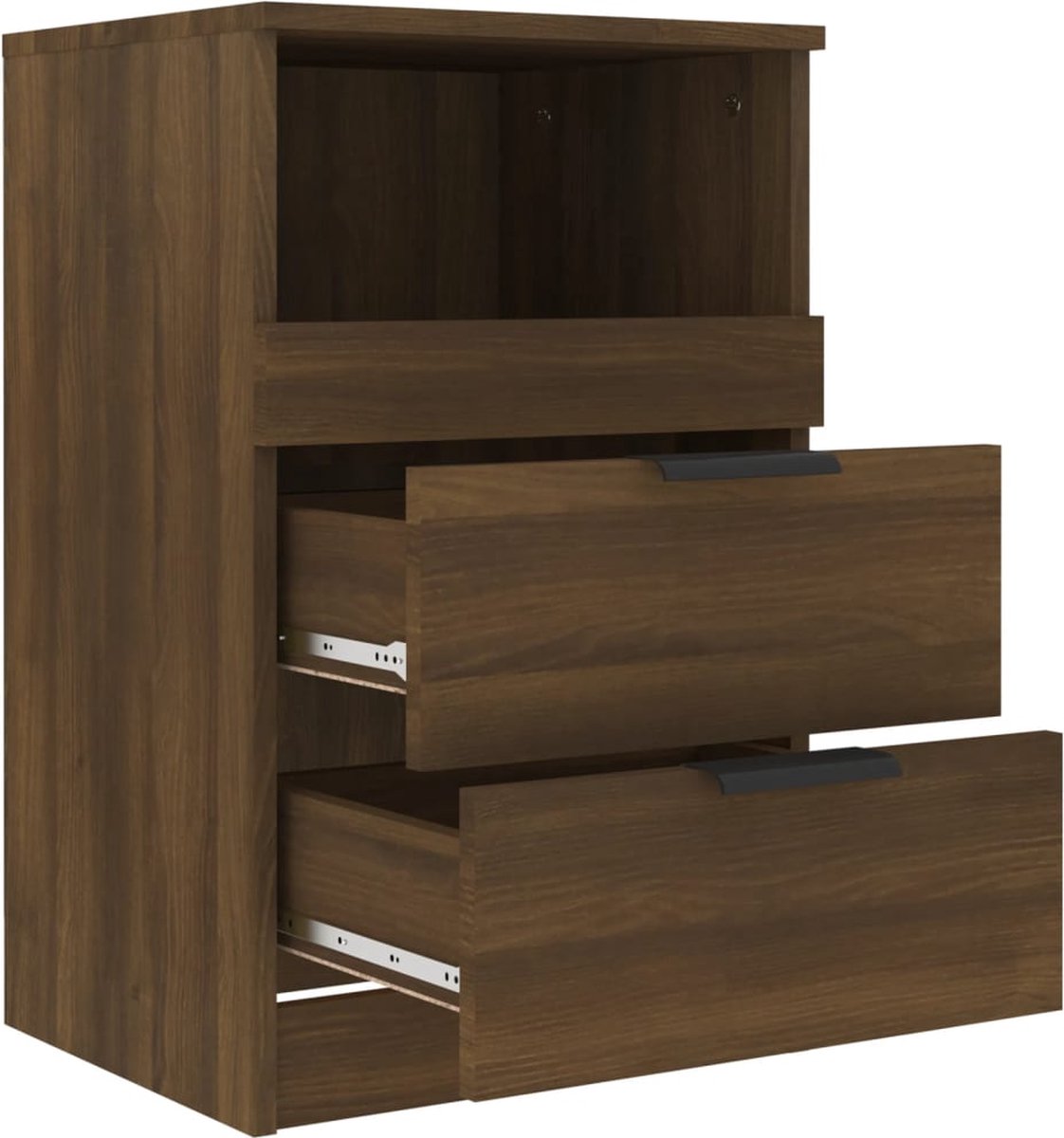 Vidaxl Nachtkastje Bewerkt Houteikenkleurig - Bruin