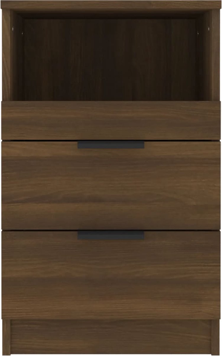 Vidaxl Nachtkastje Bewerkt Houteikenkleurig - Bruin