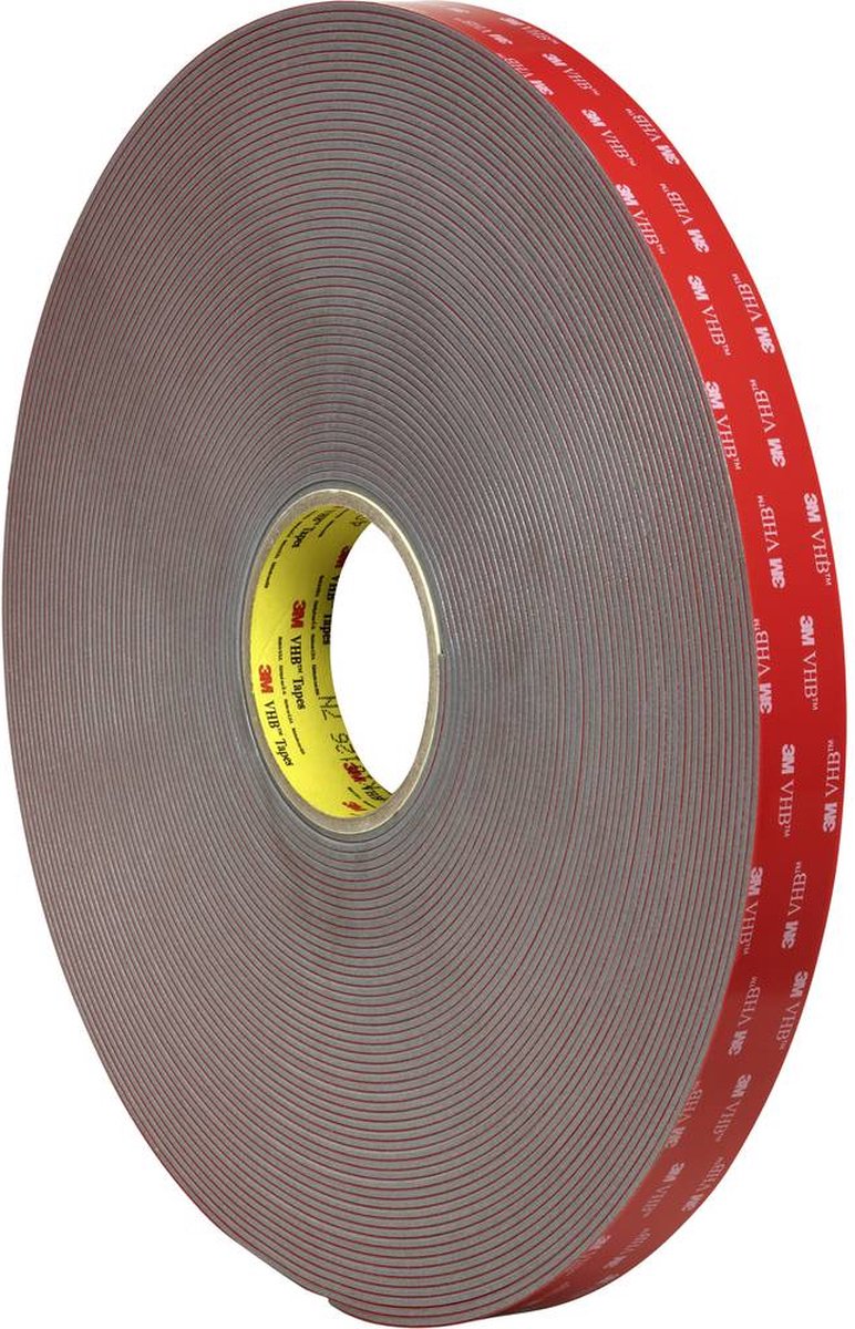 3M™ 49912516 7000072533 Dubbelzijdige tape (l x b) 5.5 m x 19 mm 5.5 m - Grijs