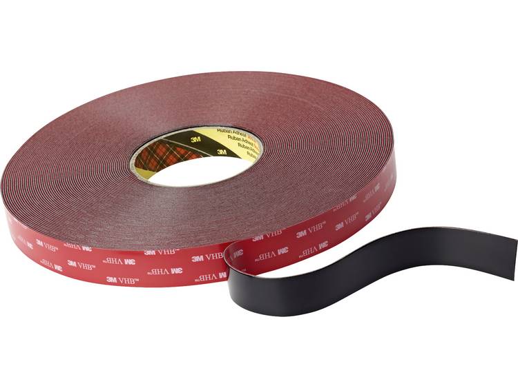 3M™ 5925F/1933 7100211821 Dubbelzijdige tape (l x b) 33 m x 19 mm 33 m - Zwart