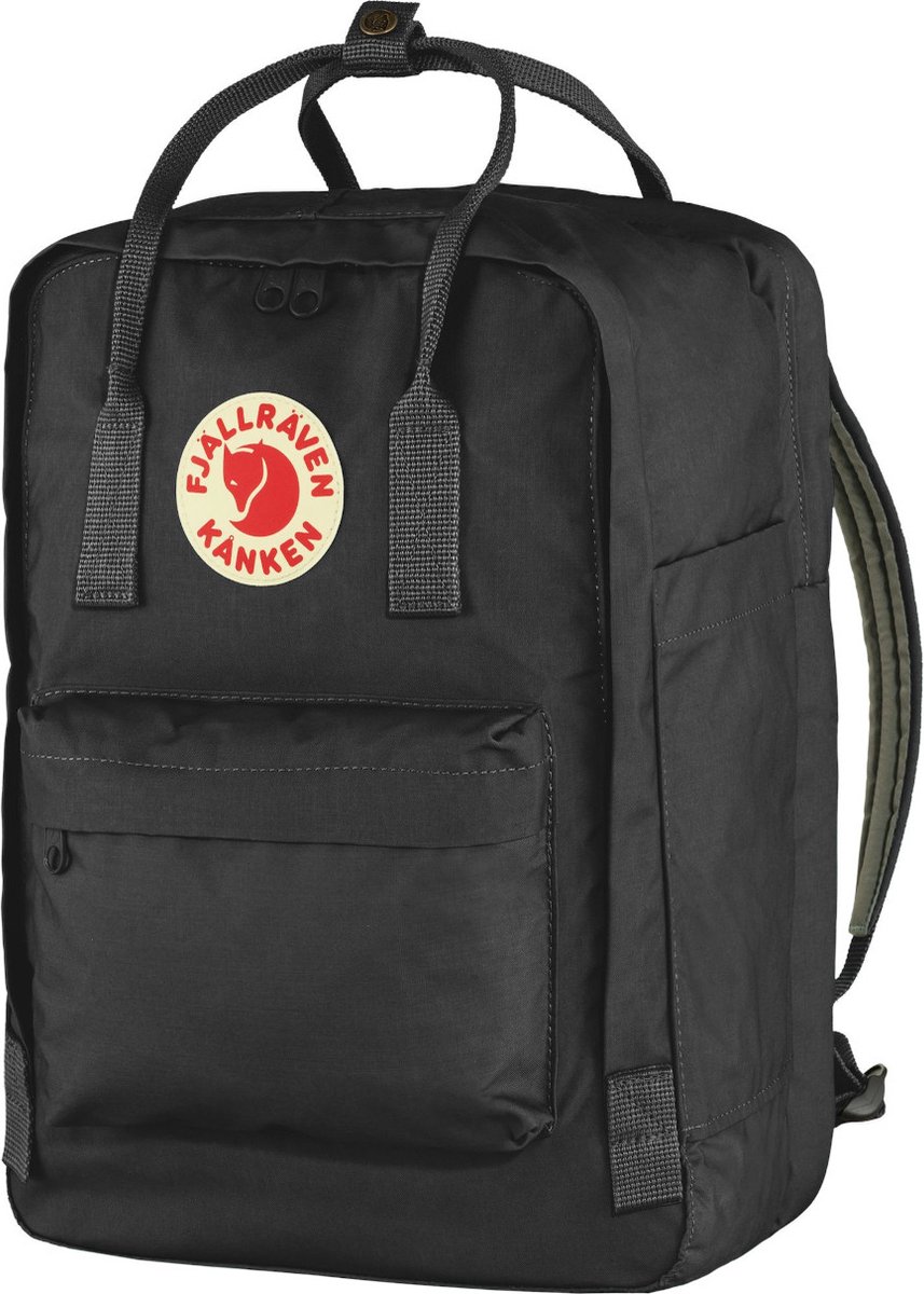 Fjall Raven Fjällräven Kanken Laptop 15" Rugzak Black - Zwart