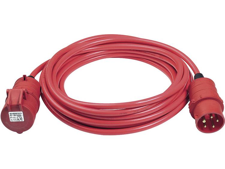 Brennenstuhl 1168590 Stroom Verlengkabel 25.00 m - Rood