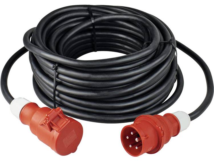 as - Schwabe 60568 Stroom Verlengkabel 25.00 m - Zwart