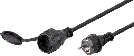 Rev 0065509 Stroom Verlengkabel 16 A 50.00 m - Zwart