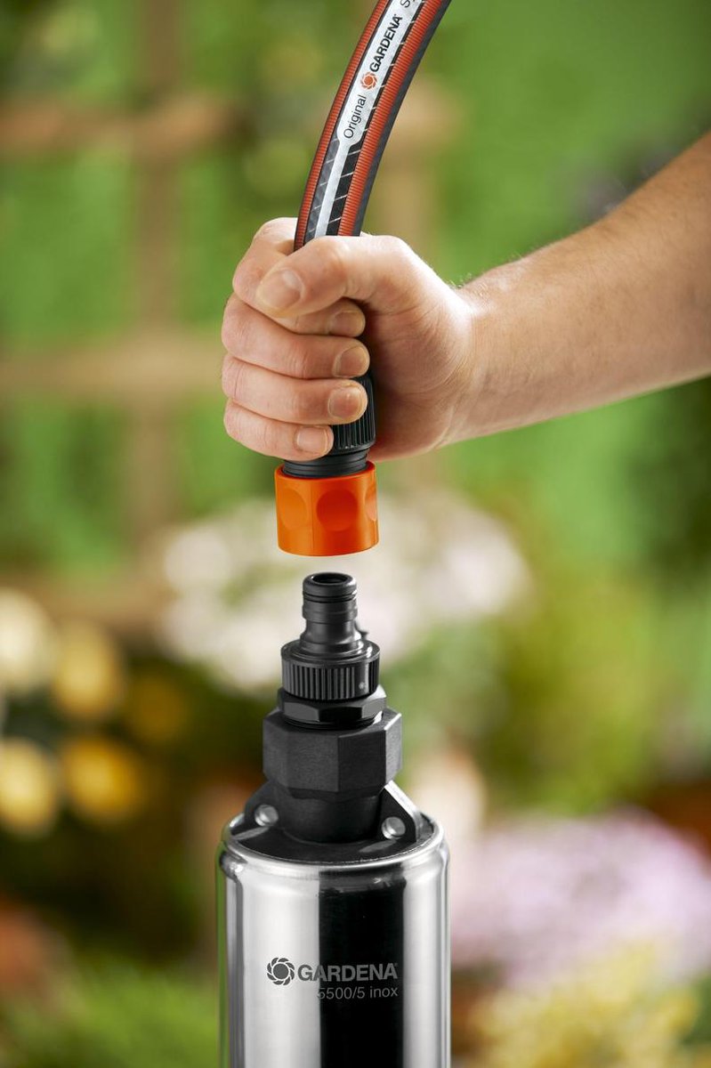 GARDENA 5500/5 INOX 1489-20 Bronpomp Met meerdere standen 5500 l/h 45 m - Grijs