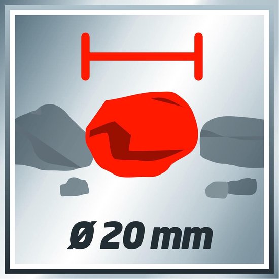 Einhell GE-DP 5220 LL ECO 4170780 Dompelpomp voor vervuild water 13500 l/h 7.5 m - Rood
