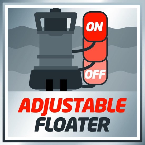 Einhell GE-DP 5220 LL ECO 4170780 Dompelpomp voor vervuild water 13500 l/h 7.5 m - Rood