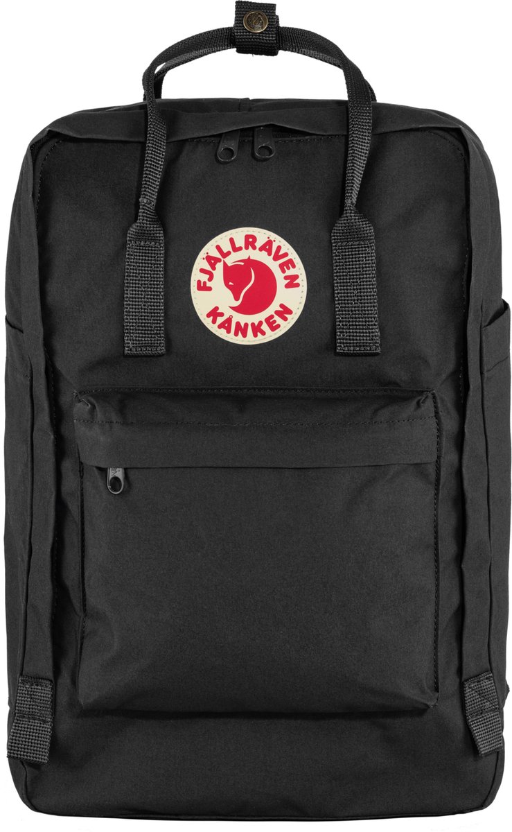 Fjall Raven Fjällräven Kanken Laptop 17" Rugzak Black - Zwart