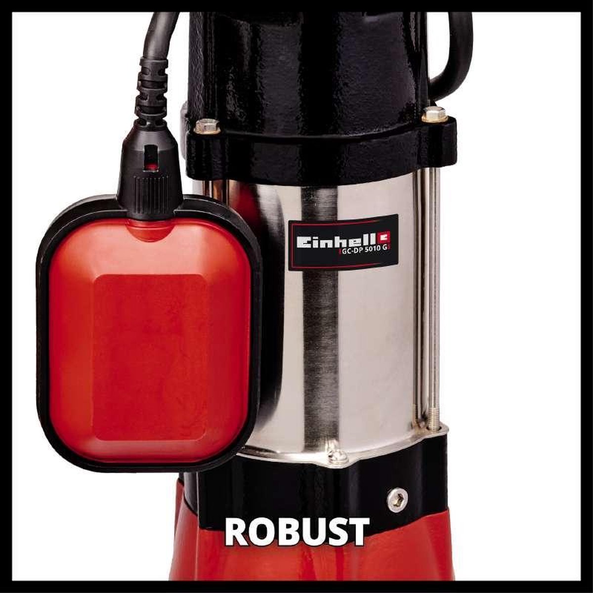Einhell GC-DP 5010 G 4171421 Dompelpomp voor vervuild water Met geaarde stekker 12000 l/h 8 m - Rood
