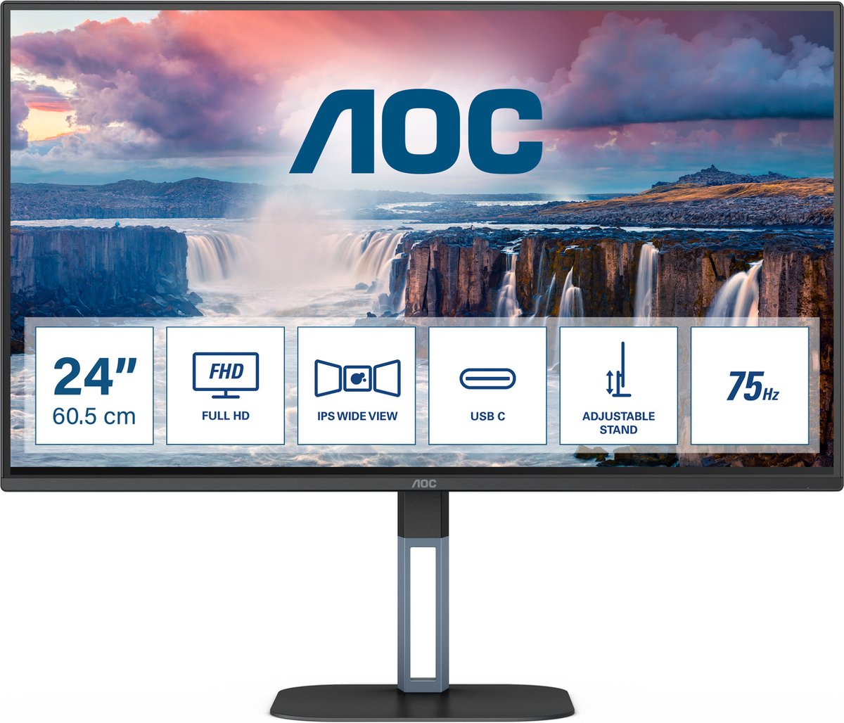 AOC 24V5C/BK - 23.8''