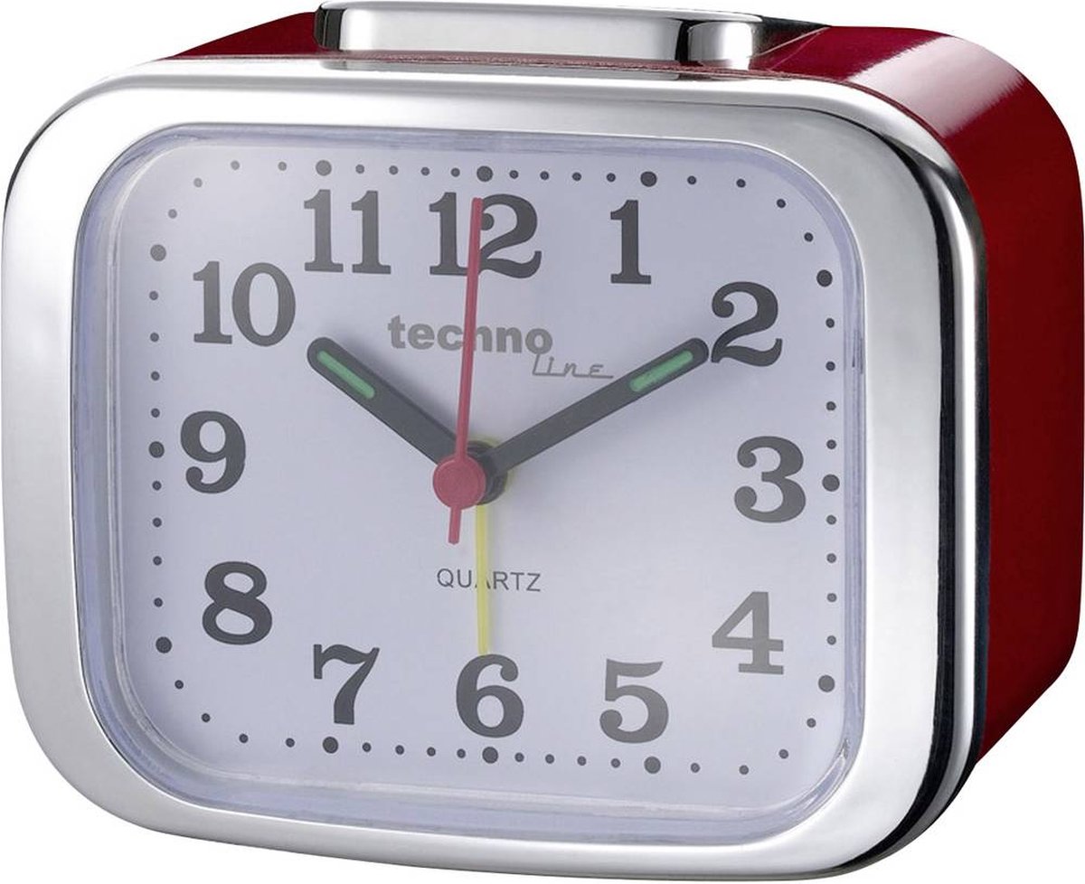 Techno Line Model XL rot Wekker Quartz Alarmtijden: 1 - Rood