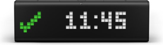 LaMetric Time WiFi-tafelklok Alarmtijden: 1 - Zwart
