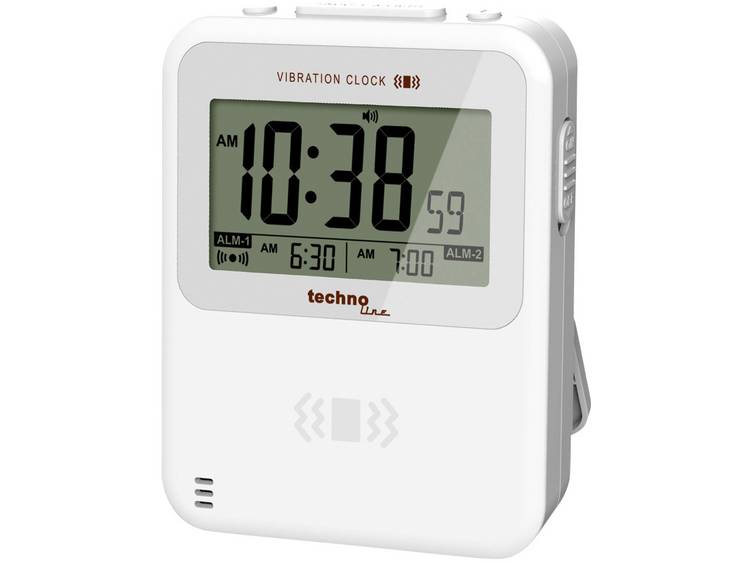 Techno Line WT 350 Wekker Quartz Alarmtijden: 2 - Wit