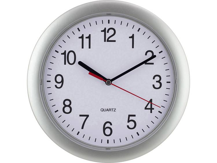 EuroTime 22222 Wandklok Quartz 25 cm Zilver - Silver