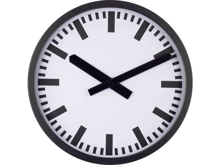 EuroTime 59540-05 Zendgestuurde klok Zendergestuurd 35 cm x 35 mm x 5 cm (mat) - Zwart