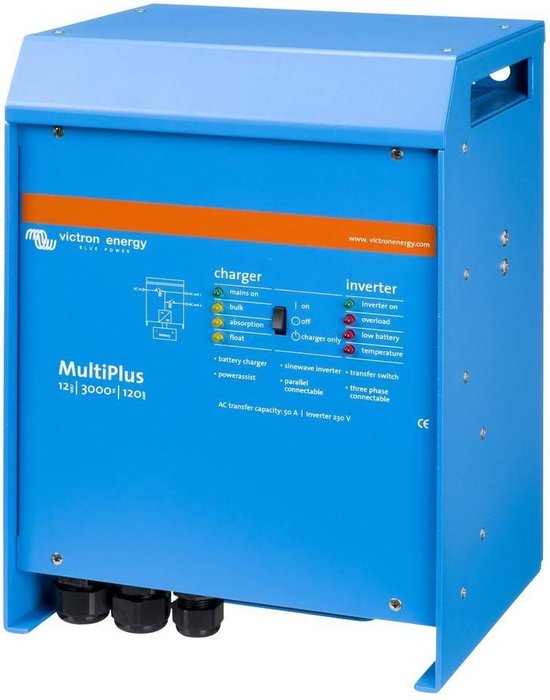 Victron Energy MultiPlus 48/3000/35-50 230 Netomvormer 3000 W 48 V/DC - 230 V/AC geÃ¯ntegreerde laadregelaar