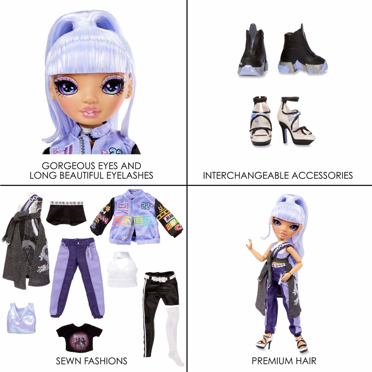 MGA Rainbow High Tentpole PO Doll- PE - Blauw