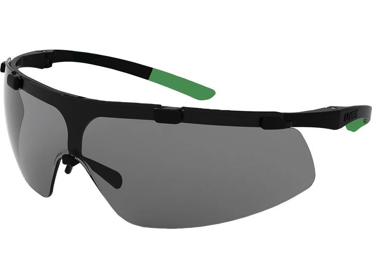 Uvex 9178043 Veiligheidsbril Zwart, - Groen