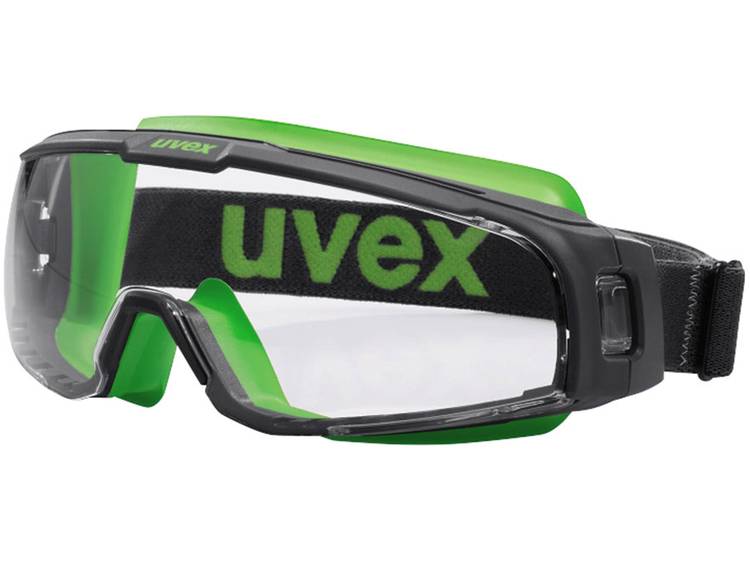 Uvex u-sonic 9308245 Veiligheidsbril Zwart, - Groen